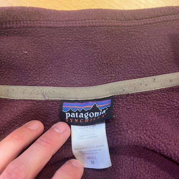 Maroon Patagonia Synchilla Sweater - Picture 3 of 5